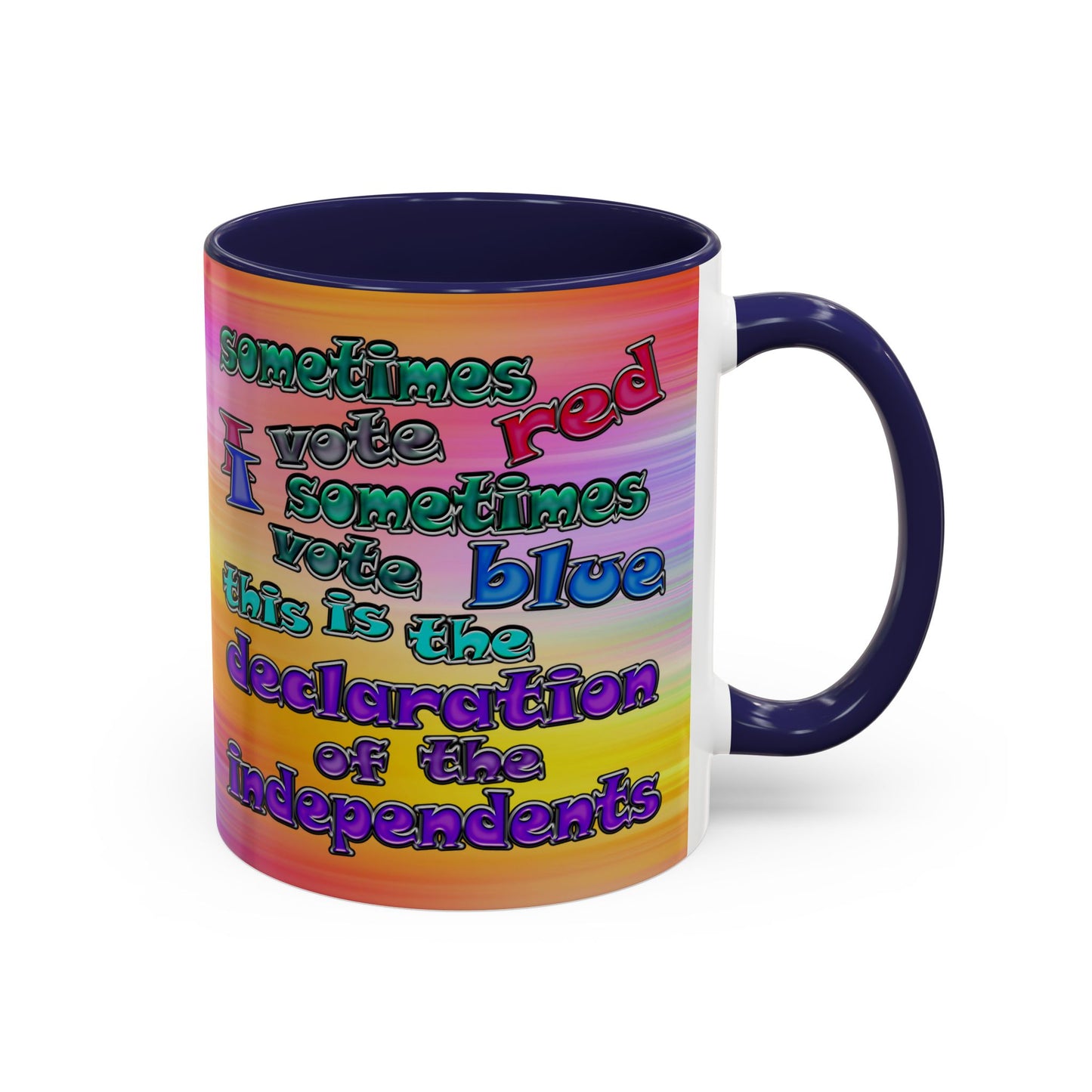 declaration of the independents - Accent Mug (color blur)