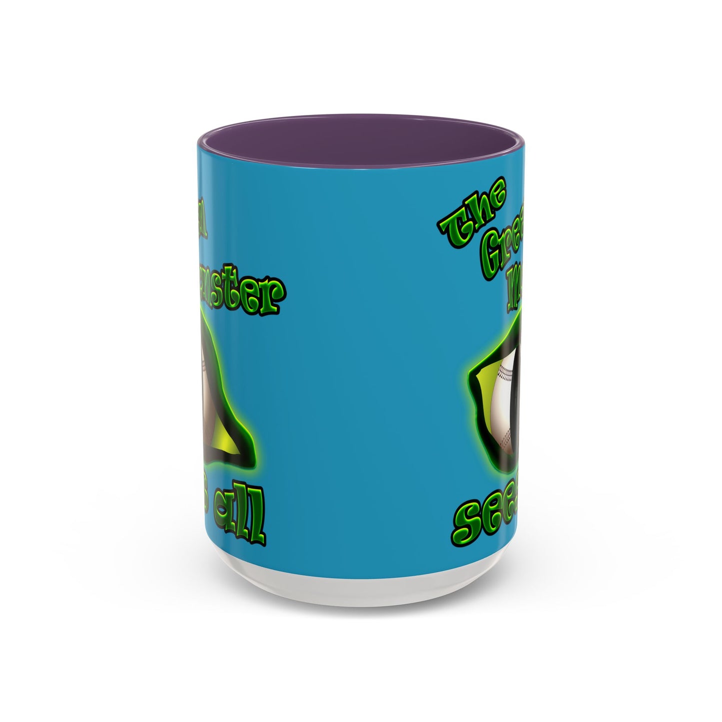 green monster - Accent Mug (turquoise)