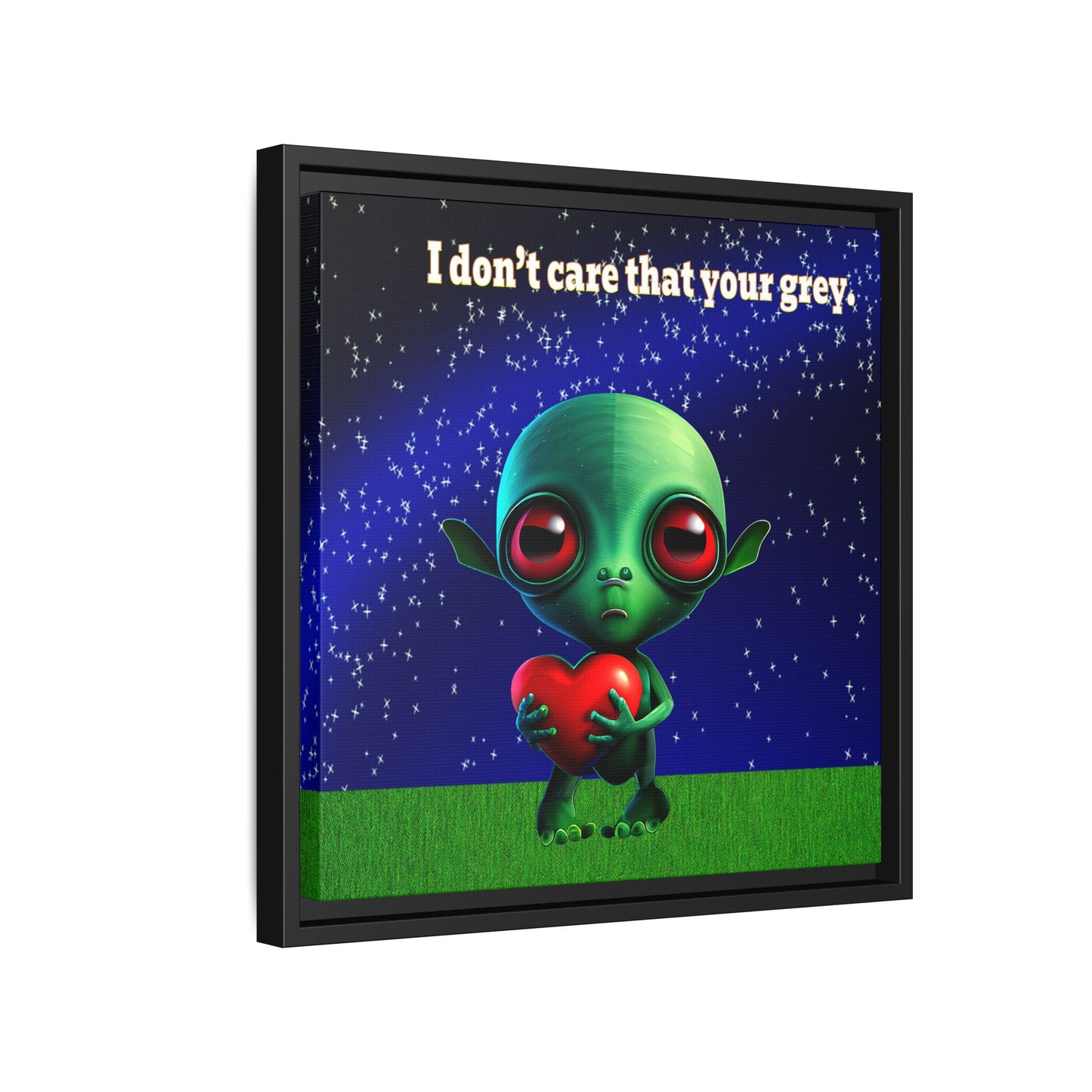I don't care that your grey - framed canvas art ('snoops' background)