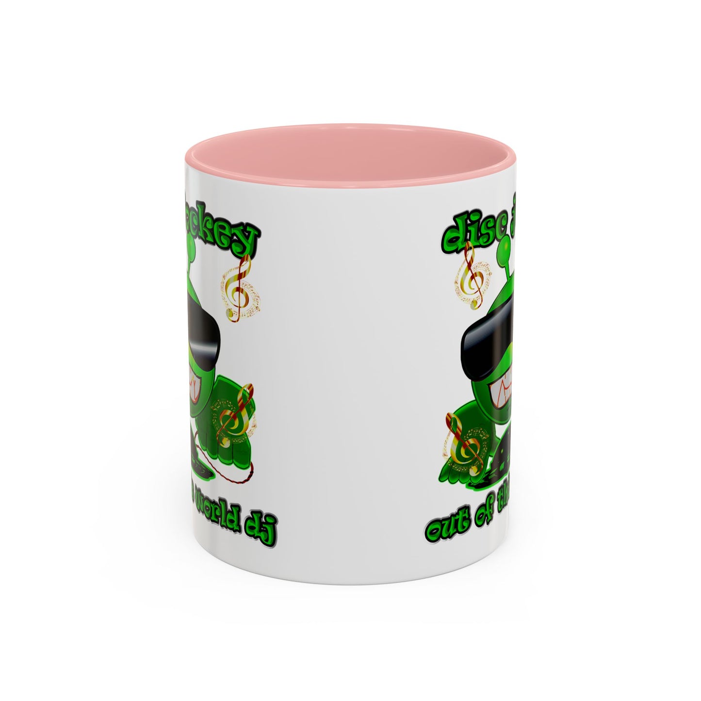 disc jockey - Accent Mug (white)