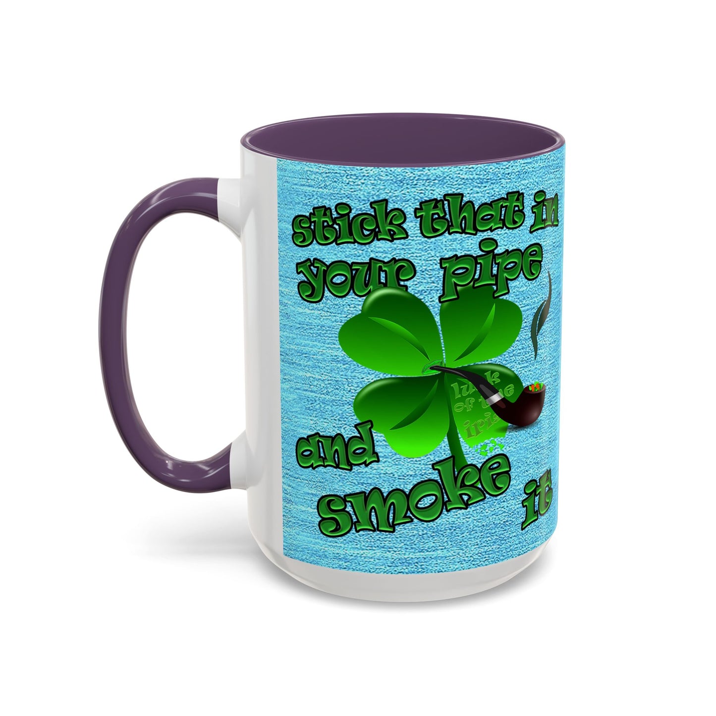celtics logo - Accent Mug (faded blue)