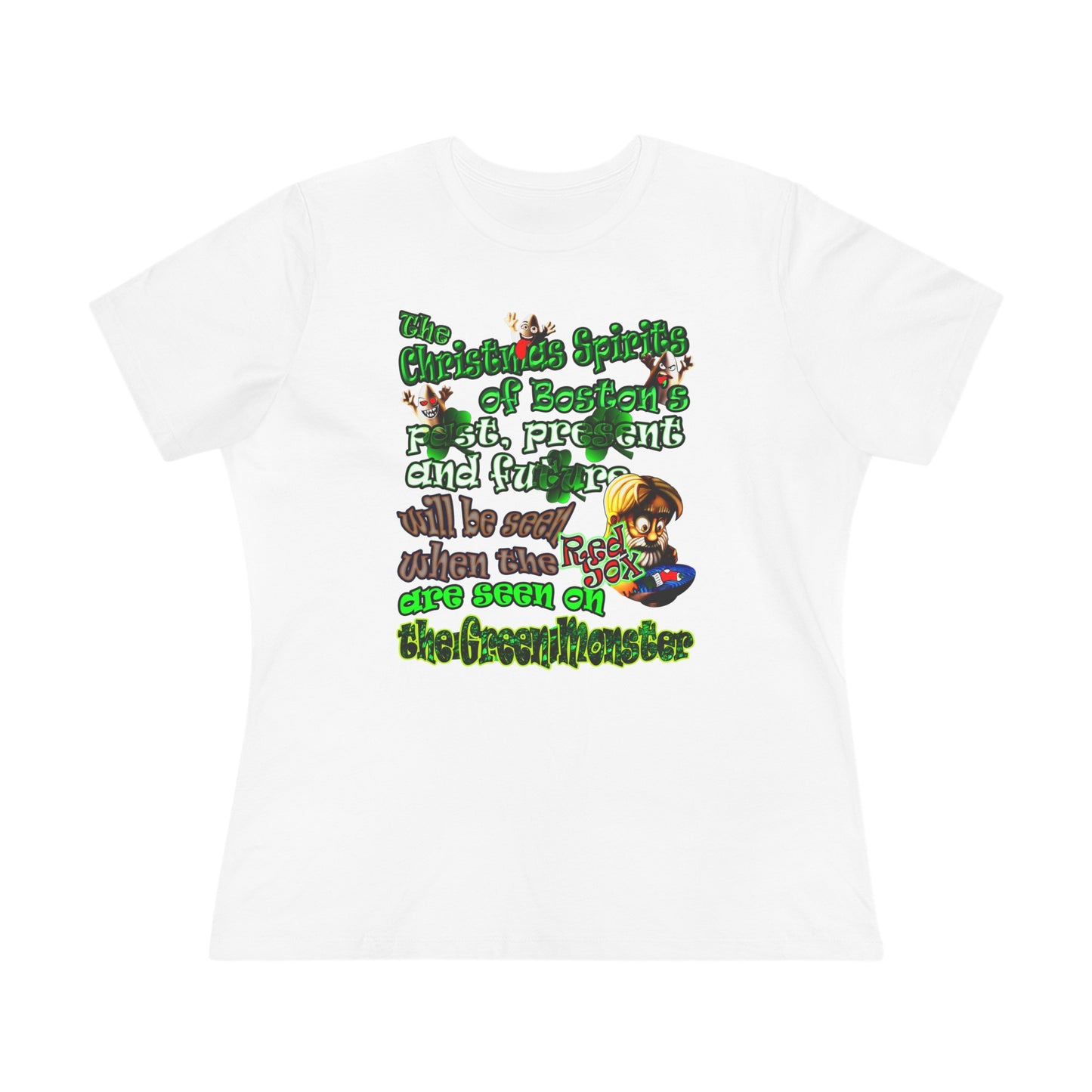 christmas spirits of boston - Women's Premium Tee