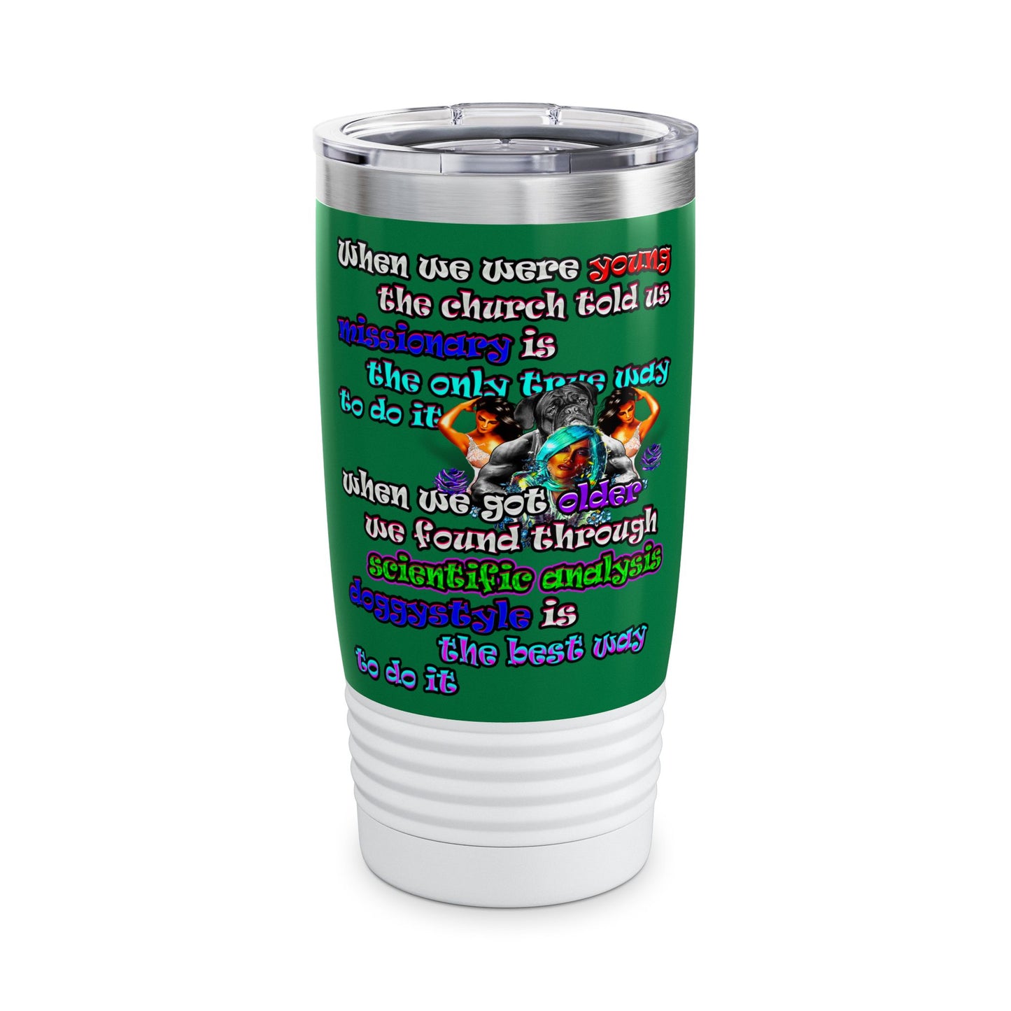 doggystyle - Ringneck Tumbler, 20oz (dark green)