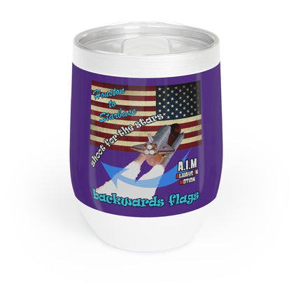 shoot for the stars - Chill Wine Tumbler (purple)