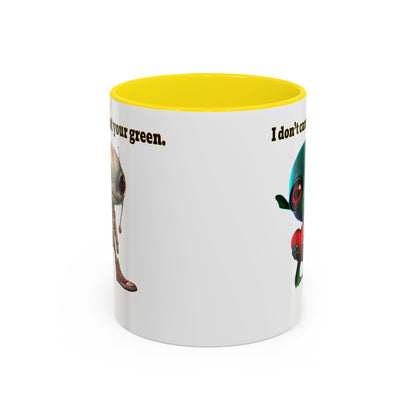 I don't care that your grey - Accent Mug (white)