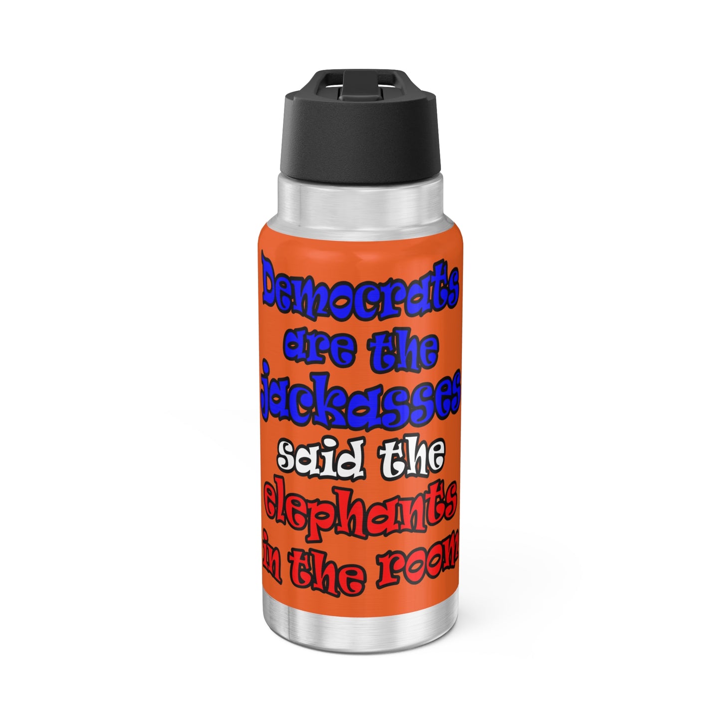 donkeys and elephants - Gator Tumbler, 32oz (orange)