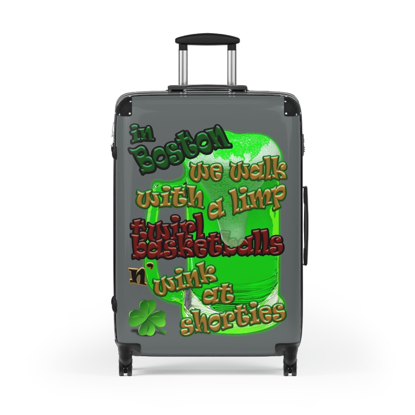 celtics logo - Suitcase (dark grey)