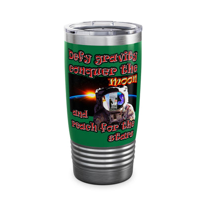 defy conquer reach - Ringneck Tumbler, 20oz (dark green)