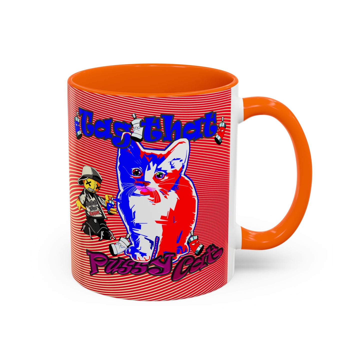 tag that - Accent Mug (yellow-orange wave)