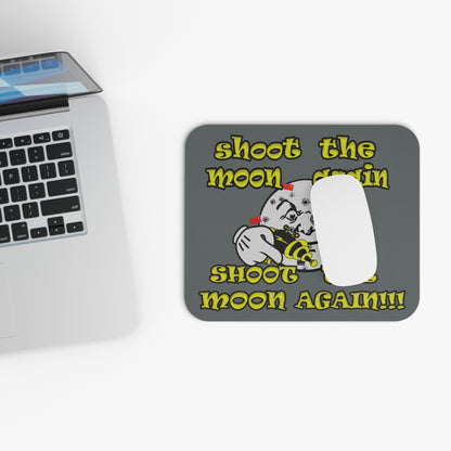 shoot the moon again - Mouse Pad (Rectangle) (dark grey)