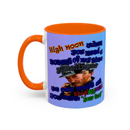 high noon - Accent Mug (light blue-purple wave)