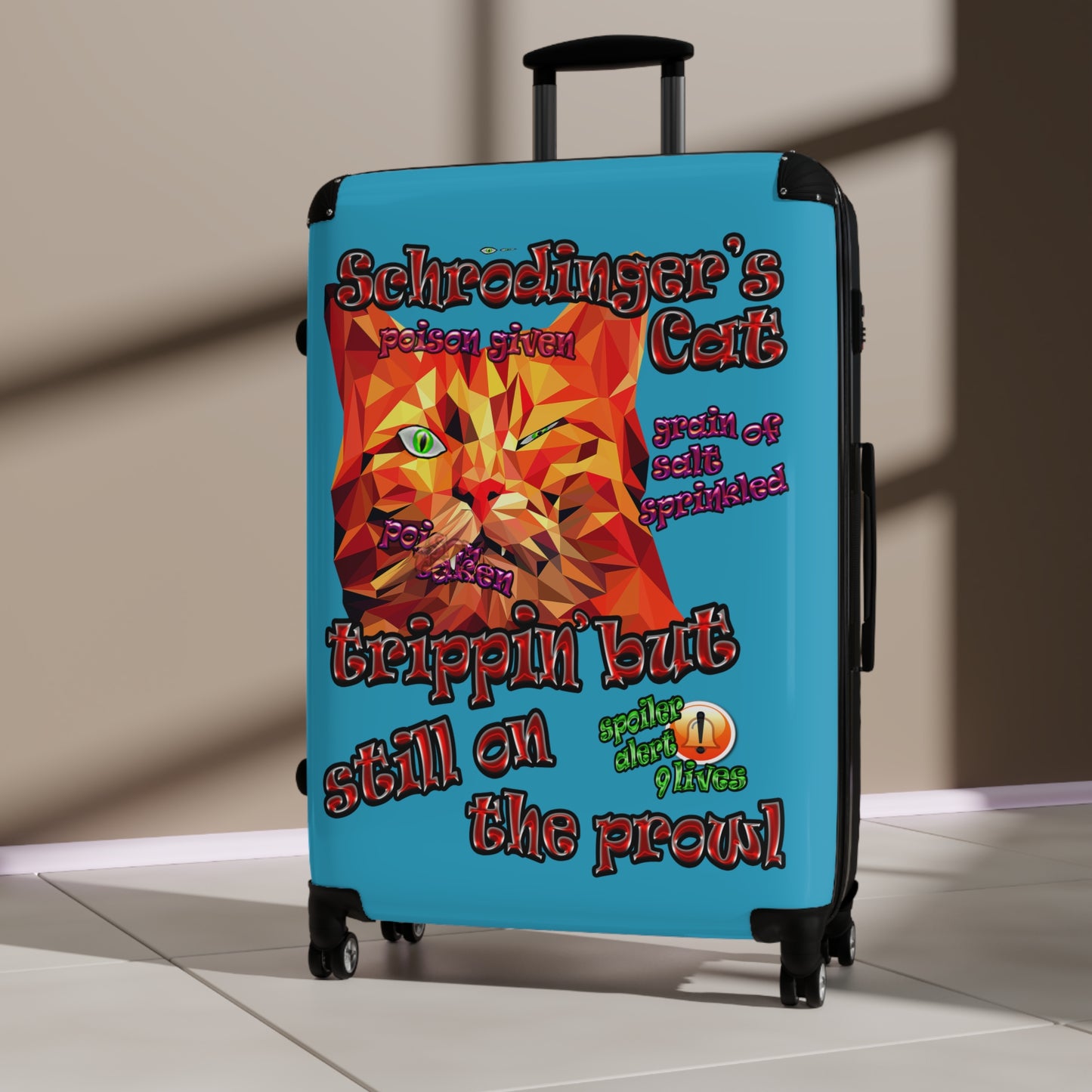 schrodinger's cat - Suitcase (turquoise)