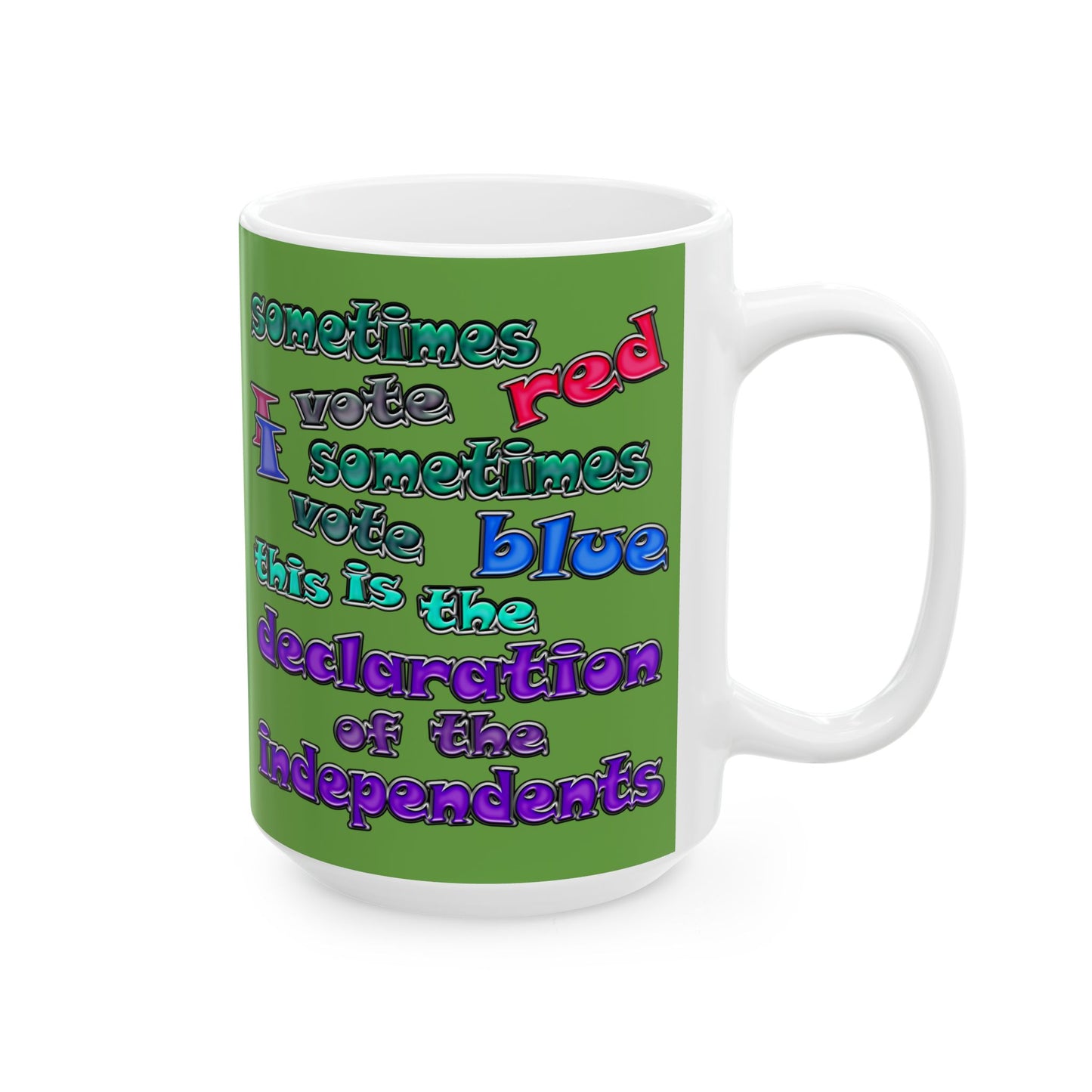 declaration of the independents - White Mug (green)