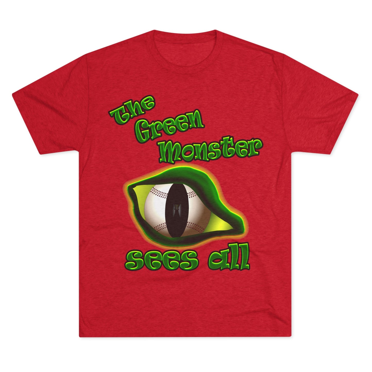green monster - Unisex Tri-Blend Crew Tee
