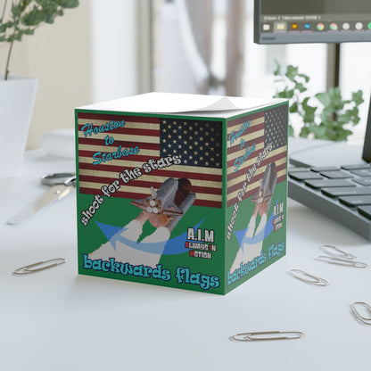 shoot for the stars - note cube (dark green)