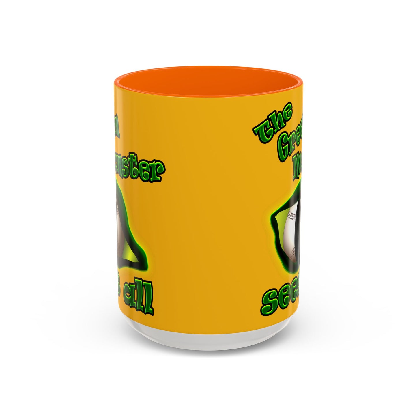 green monster - Accent Mug (yellow)