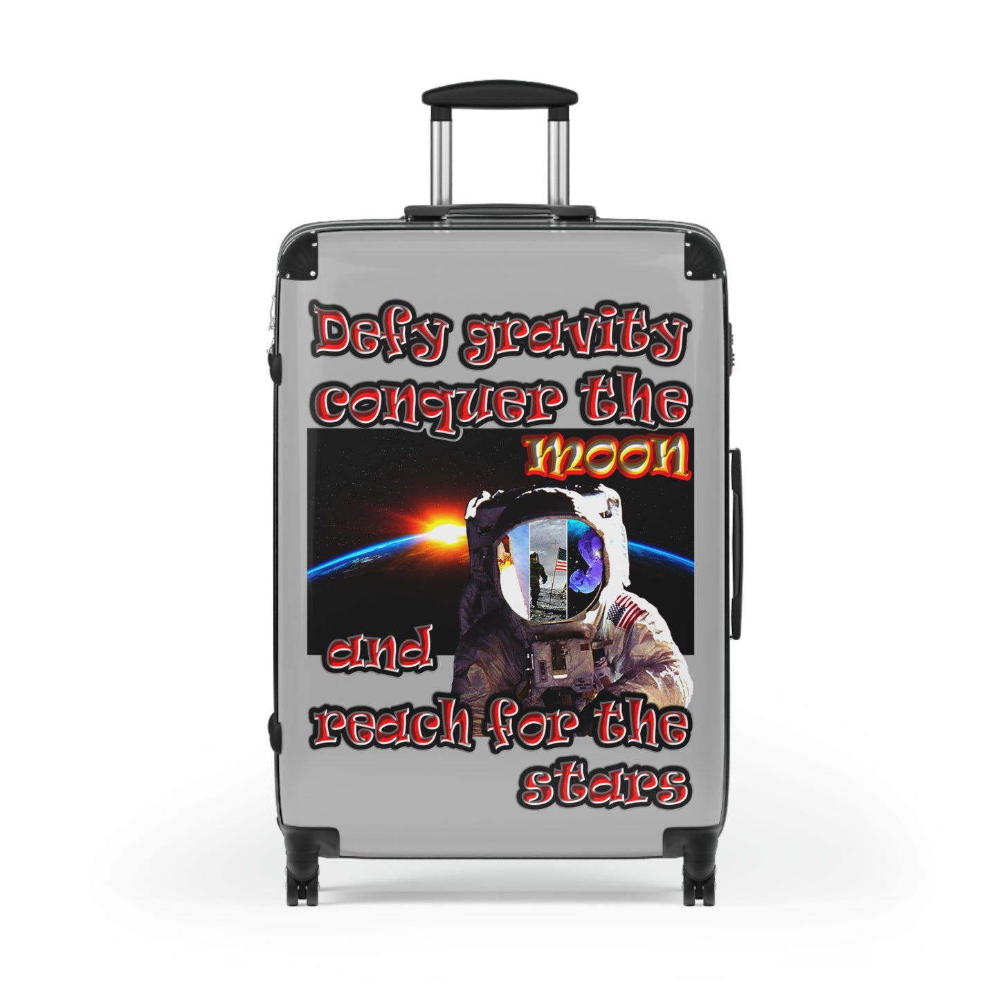 defy conquer reach - Suitcase (light grey)