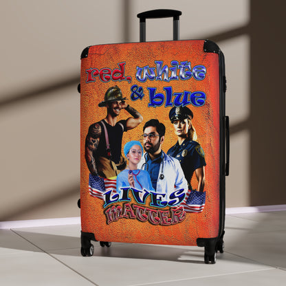 rw&b lives matter - Suitcase (burnt orange)