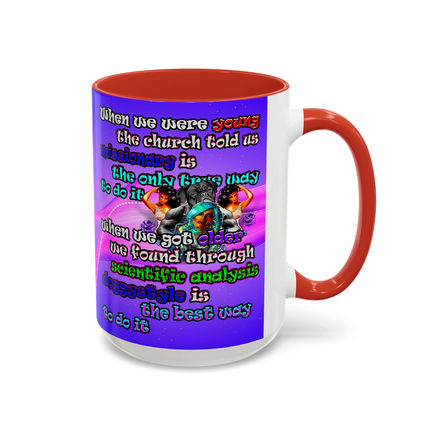 doggystyle - Accent Mug (purple-pink wave)