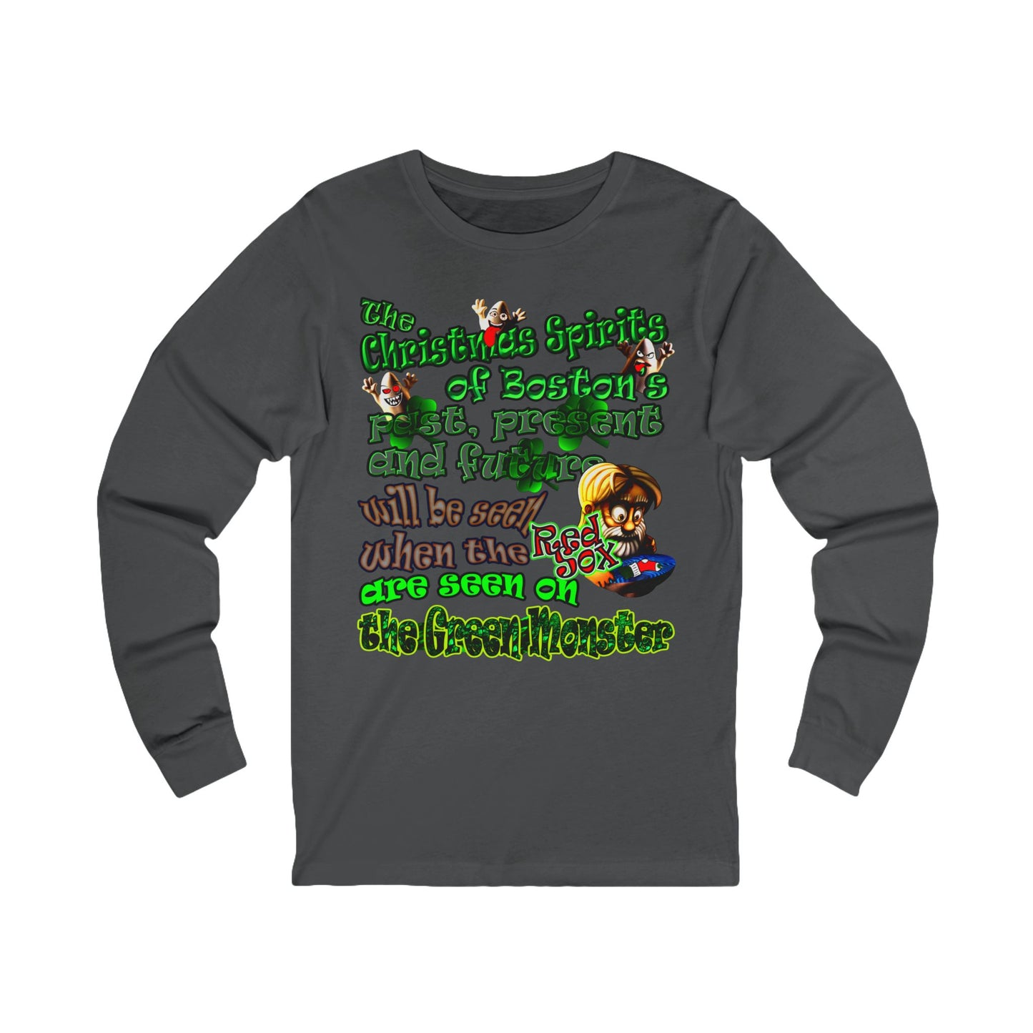 christmas spirits of boston - Unisex Jersey Long Sleeve Tee