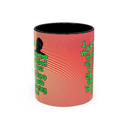 noticed you noticing - Accent Mug (yellow-orange wave)