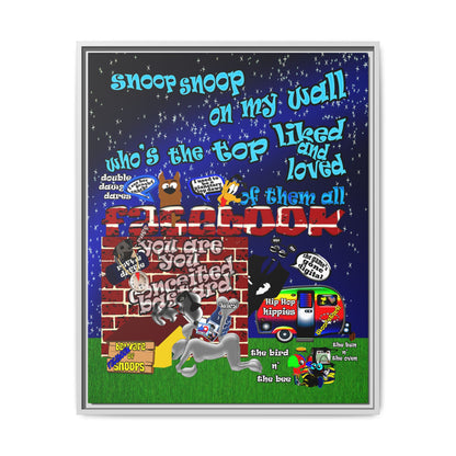 snoops - framed canvas art