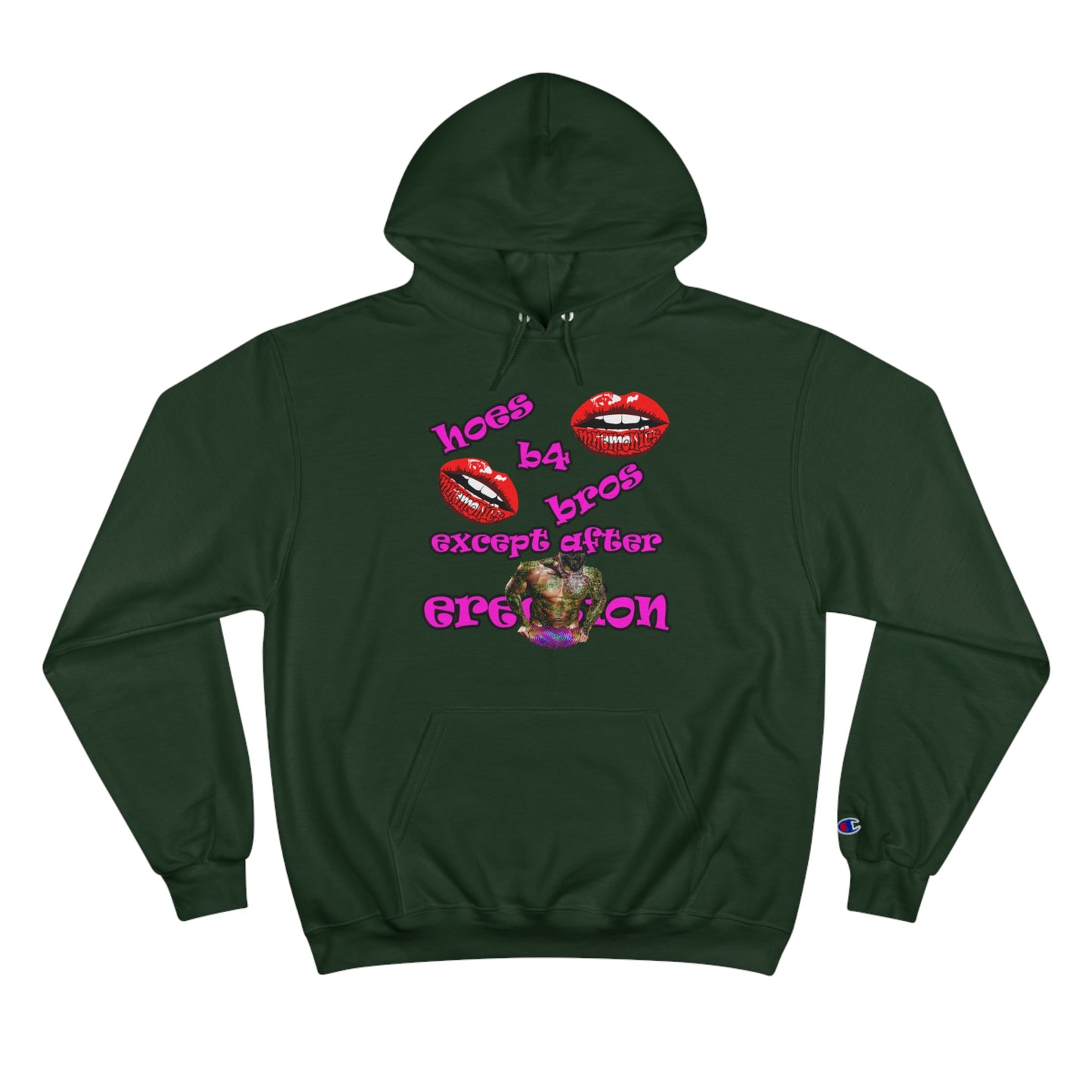 hoes b4 bros - Champion Hoodie