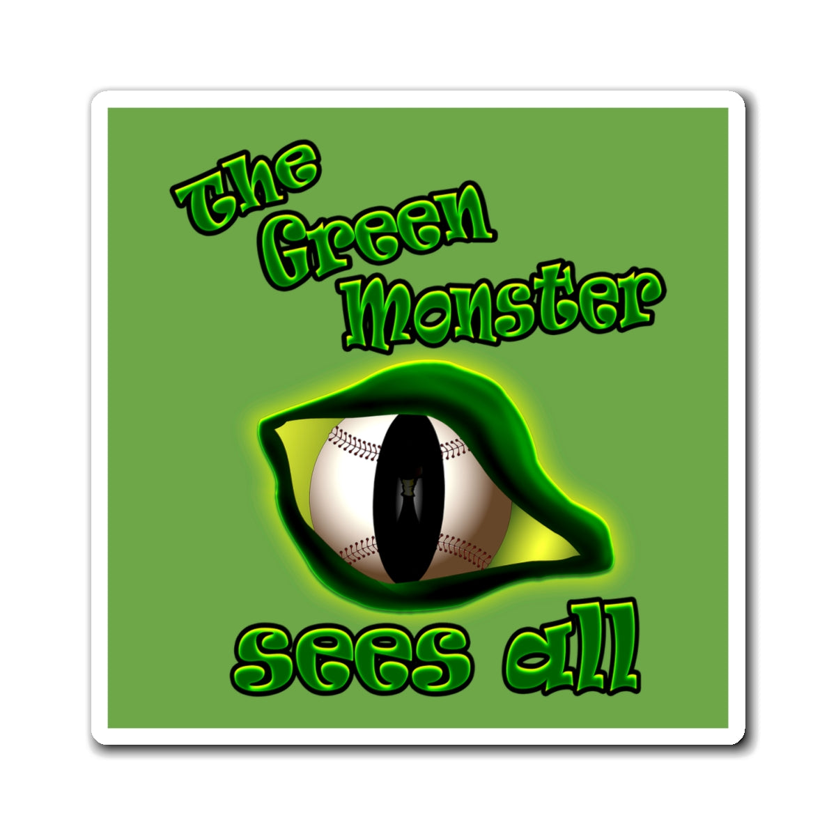 green monster - Magnets - (green)