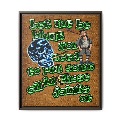 og - framed canvas art (brown papyrus)