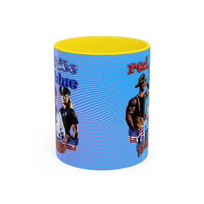 rw&b lives matter - Accent Mug (light blue-purple wave)