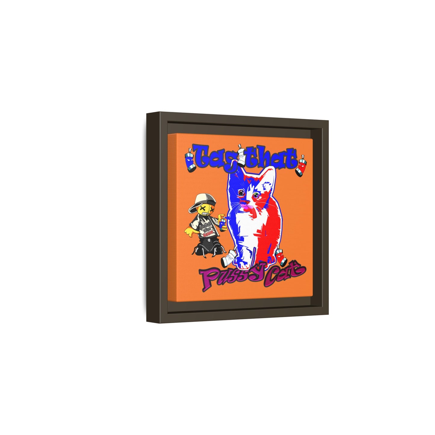 tag that - framed canvas art (crusta)