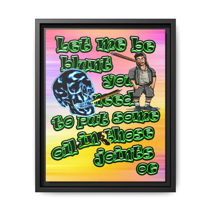 og - framed canvas art (color blur)