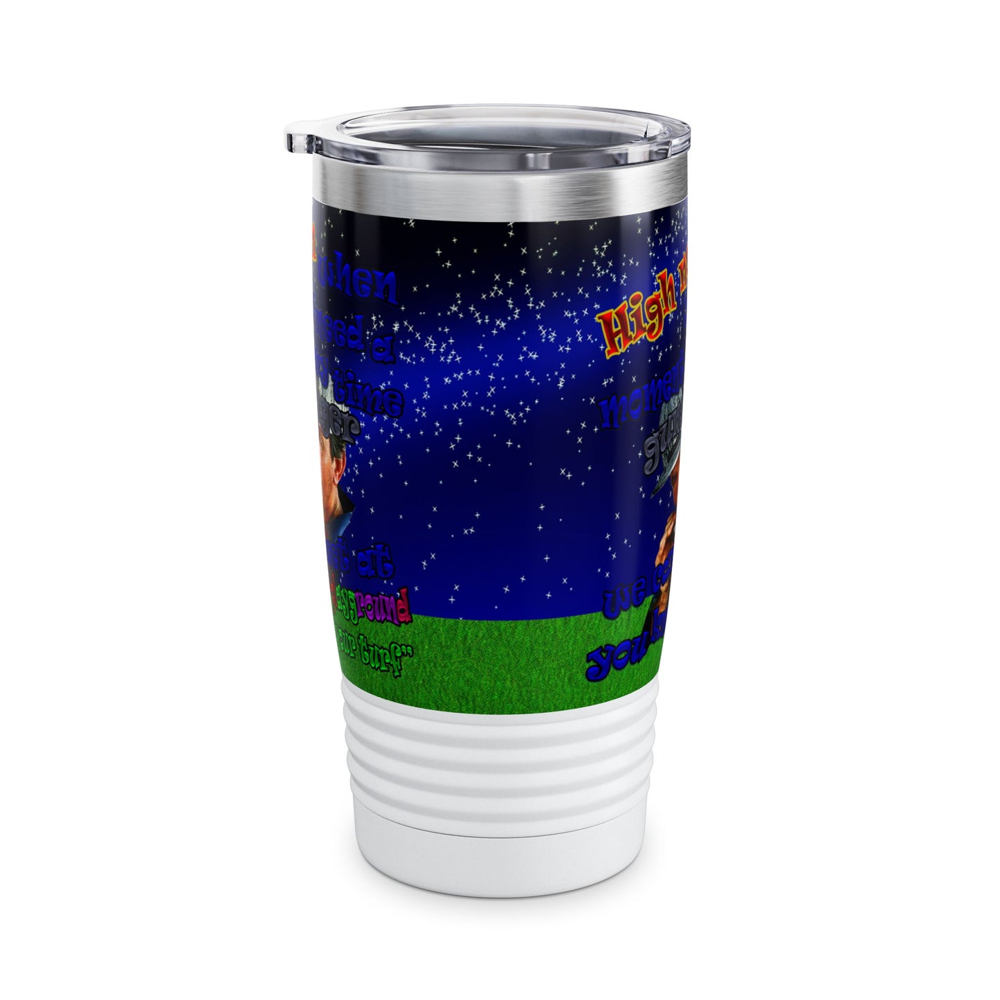 high noon - Ringneck Tumbler, 20oz ('snoops' background)