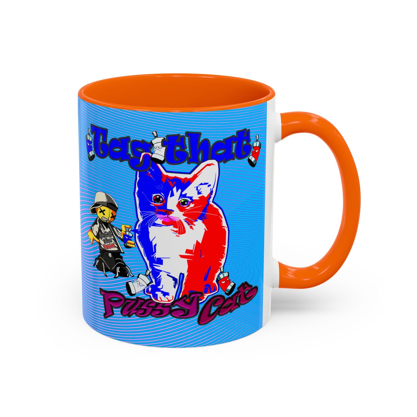 tag that - Accent Mug (light blue-purple wave)