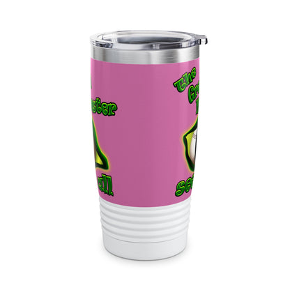 green monster - Ringneck Tumbler, 20oz (light pink)
