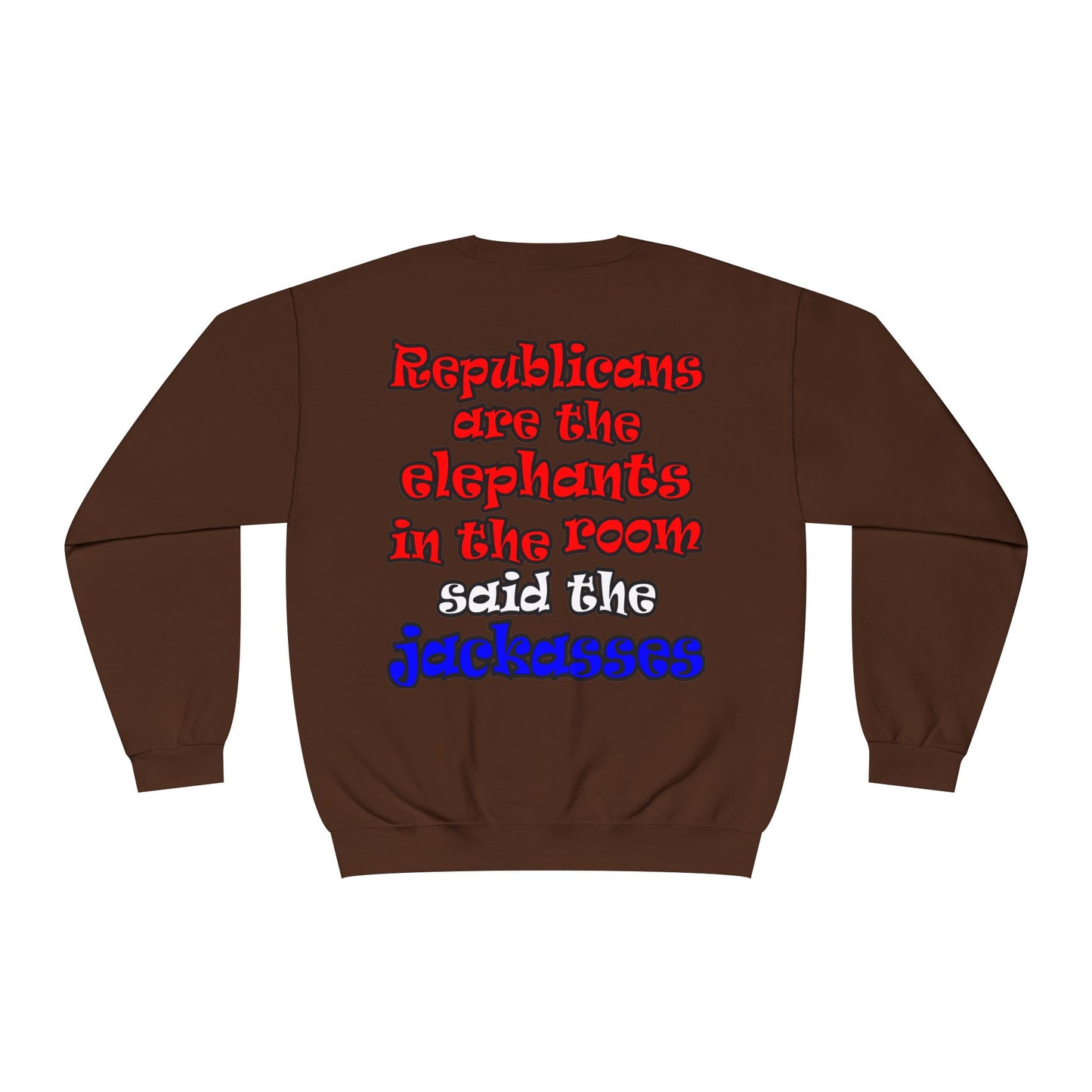 donkeys and elephants - Unisex NuBlend® Crewneck Sweatshirt