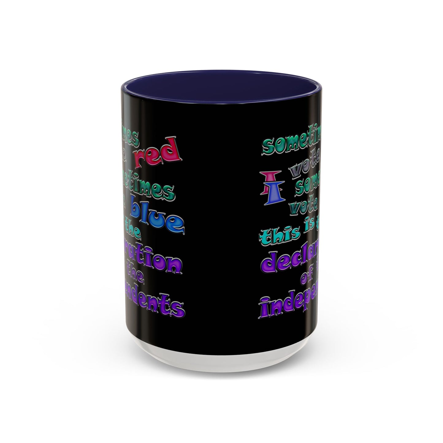 declaration of the independents - Accent Mug (black)