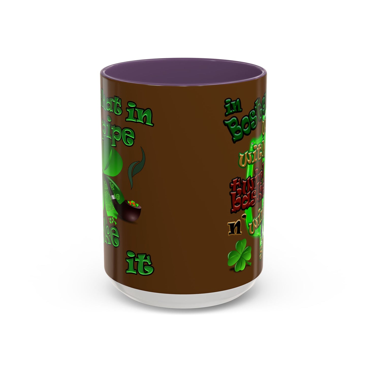 celtics logo - Accent Mug (brown)