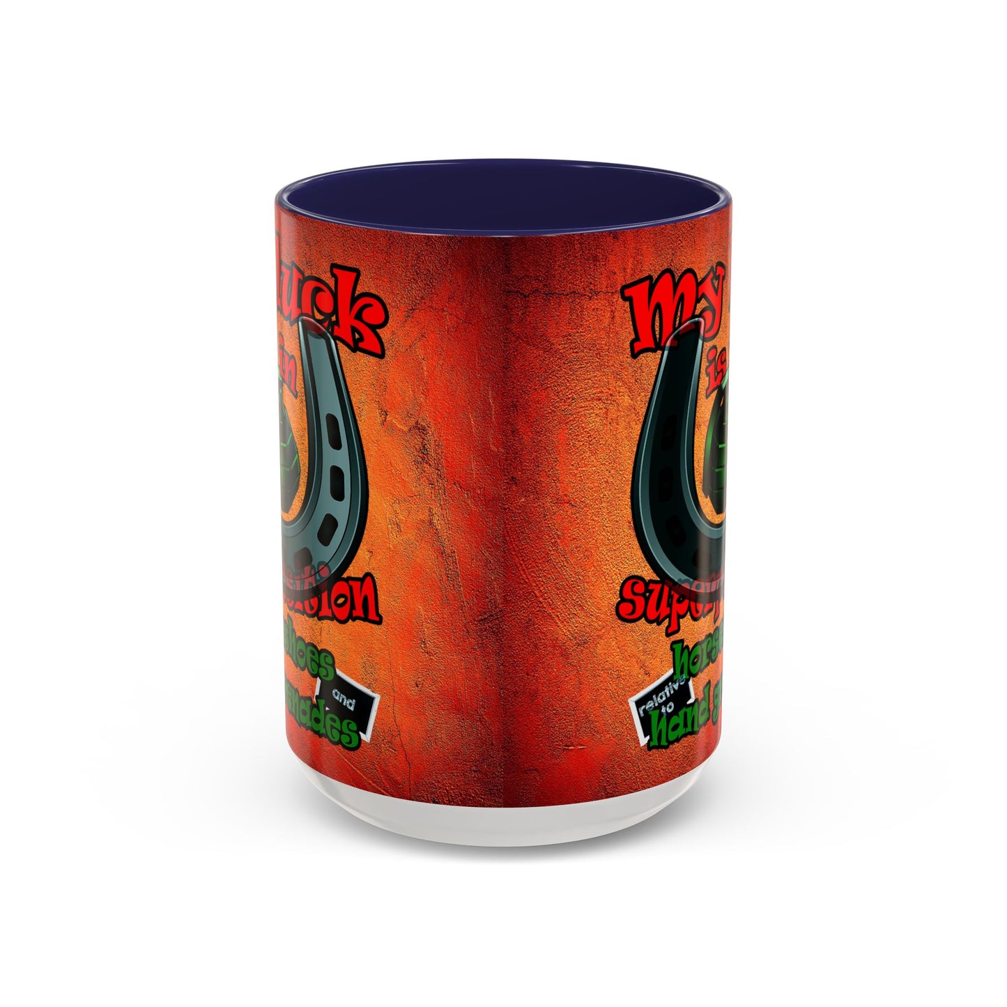 my luck - Accent Mug (burnt orange)