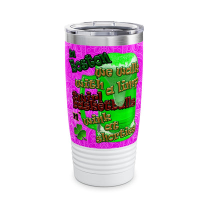 celtics logo - Ringneck Tumbler, 20oz (pink swirl)