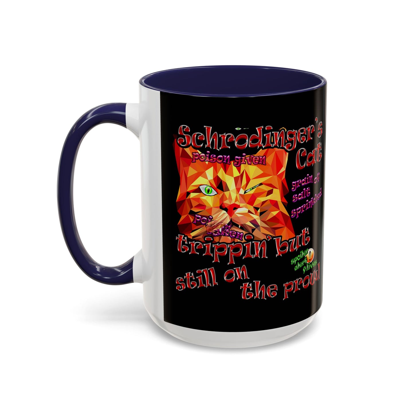 schrodinger's cat - Accent Mug (black)