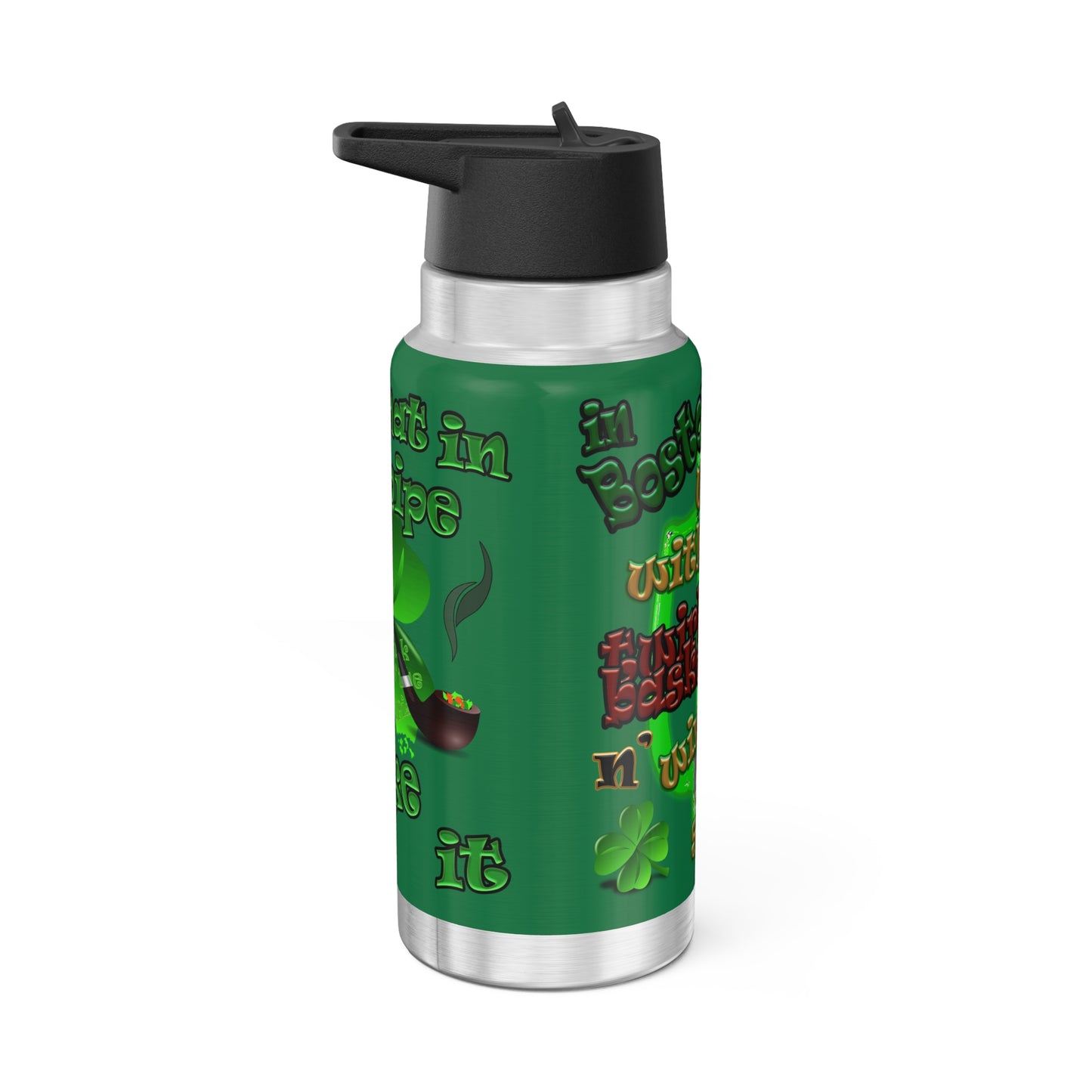 celtics logo - Gator Tumbler, 32oz (dark green)