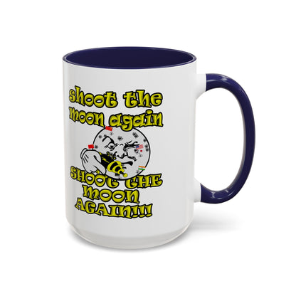 shoot the moon again - Accent Mug (white)