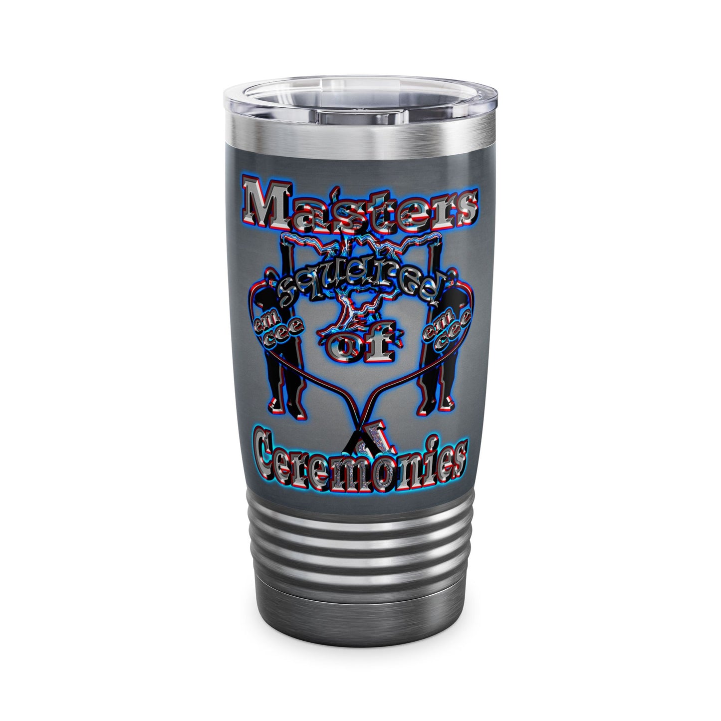em cee squared - Ringneck Tumbler, 20oz (grey-light grey)