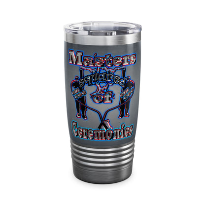 em cee squared - Ringneck Tumbler, 20oz (grey-light grey)