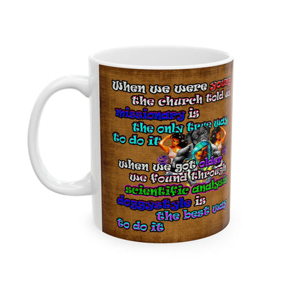 doggystyle - White Mug (brown papyrus)