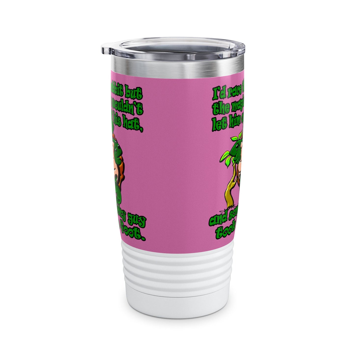 turtle race - Ringneck Tumbler, 20oz (light pink)