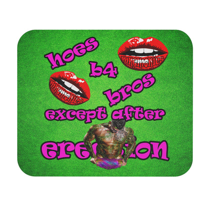 hoes b4 bros - Mouse Pad (Rectangle) (green turf)