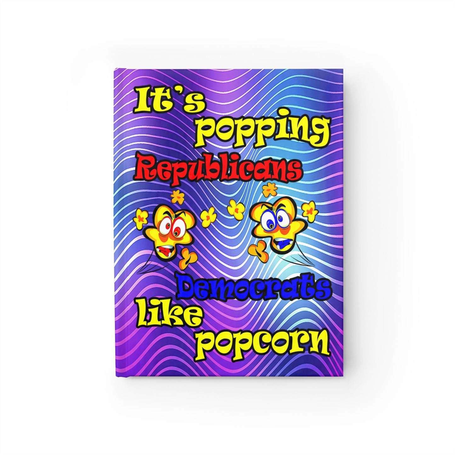 popping like popcorn - journal-blank (purple wave)