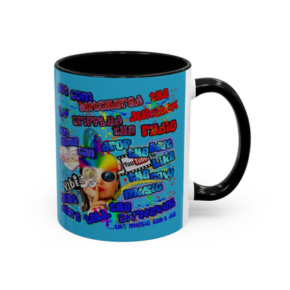 drop the beat - Accent Mug (turquoise)